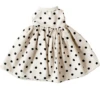 LARGE DOLL DRESS IN BLACK SPOT LINEN -Deals Baby Products Store alimrose large doll dress in black spot linen