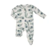 PEACOCK FEATHER 2 WAY ZIPPER FOOTIE -Deals Baby Products Store angel dear peacock feather 2 way zipper footie