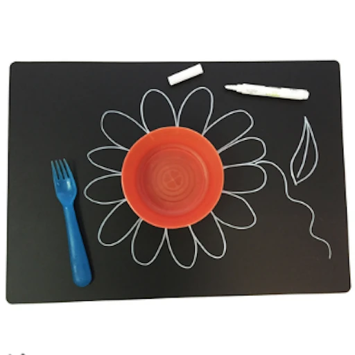 CHALKBOARD LARGE PLAIN PLACEMAT SET OF 4 CHALKBOARD LARGE PLAIN PLACEMAT SET OF 4 -Deals Baby Products Store annabelle noel chalkboard large plain placemat set 1