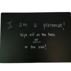 CHALKBOARD LARGE PLAIN PLACEMAT SET OF 4