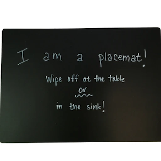 CHALKBOARD LARGE PLAIN PLACEMAT SET OF 4 CHALKBOARD LARGE PLAIN PLACEMAT SET OF 4 -Deals Baby Products Store annabelle noel chalkboard large plain placemat set