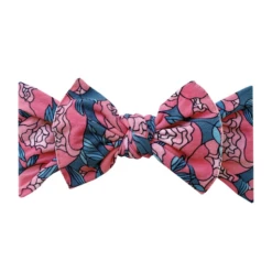 PRINTED KNOT HEADBAND IN PEONY GARDEN