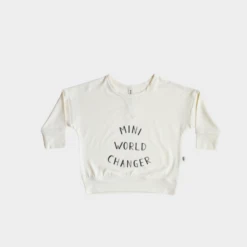 DROP SHOULDER SWEATSHIRT - MINI WORLD CHANGER
