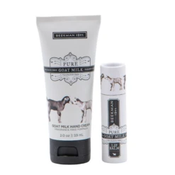 PURE GOAT MILK HAND CREAM AND LIP BALM SET