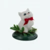 WHITE CAT WITH HOLLY 1 WHITE CAT WITH HOLLY -Deals Baby Products Store byers choice white cat with holly