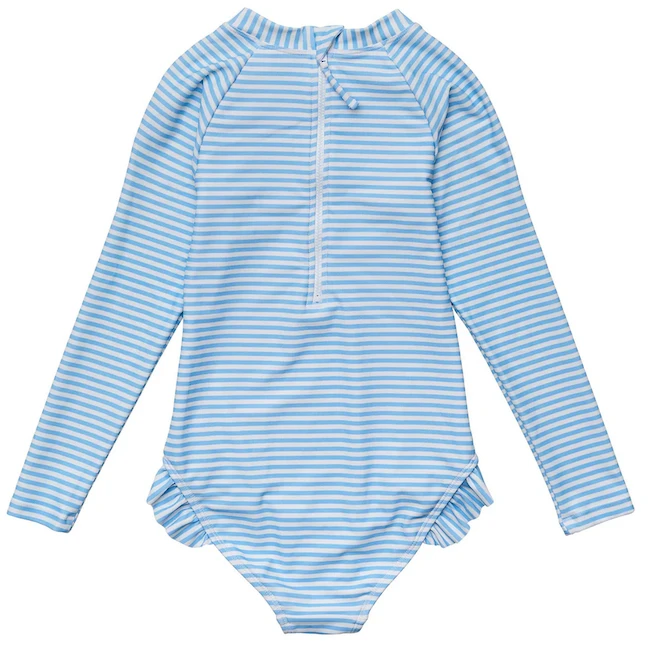 CORNFLOWER STRIPE SUSTAINABLE LONG SLEEVE SURF SUIT CORNFLOWER STRIPE SUSTAINABLE LONG SLEEVE SURF SUIT -Deals Baby Products Store cornflower stripe sustainable long sleeve surf sui 1