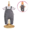 Corolle SMOCK AND DENIM OVERALL FOR 14” BABY DOLL