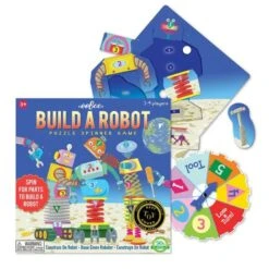 Eeboo BUILD A ROBOT SPINNER GAME