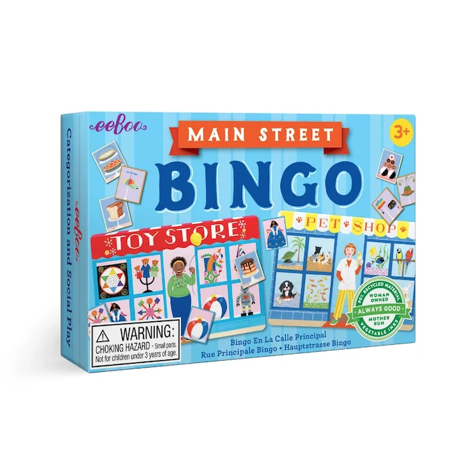 MAIN STREET LITTLE BINGO GAME Eeboo MAIN STREET LITTLE BINGO GAME -Deals Baby Products Store eeboo main street little bingo game