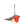 SEMI VELVET HANGING ROBIN ORNAMENT -Deals Baby Products Store fiona walker semi velvet hanging robin ornament