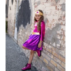 Great Pretenders SUPERHERO STAR DRESS CAPE, AND HEADBAND -Deals Baby Products Store great pretenders superhero star dress cape and hea 3