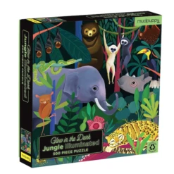 JUNGLE ILLUMINATED 500 PIECE GLOW IN THE DARK PUZZLE