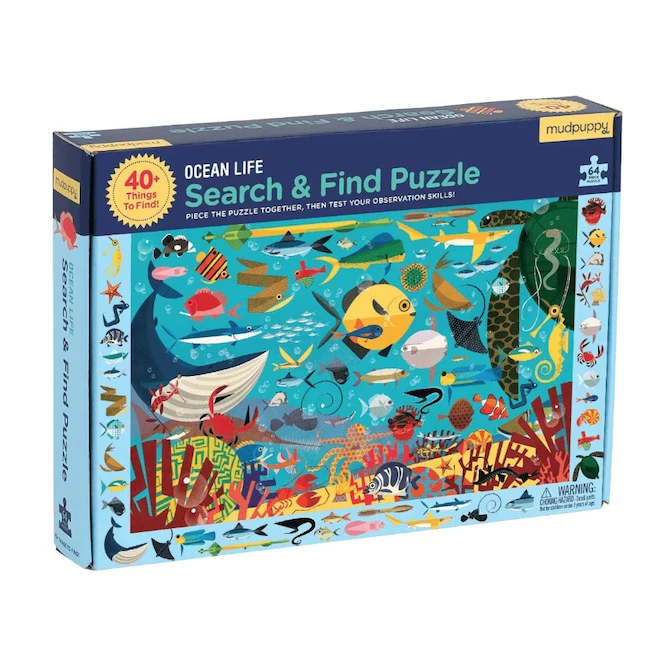 OCEAN LIFE SEARCH AND FIND PUZZLE OCEAN LIFE SEARCH AND FIND PUZZLE -Deals Baby Products Store hachette mudpuppy ocean life search and find puzzl