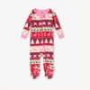 Hatley HOLIDAY FAIR ISLE ORGANIC COTTON FOOTED COVERALL