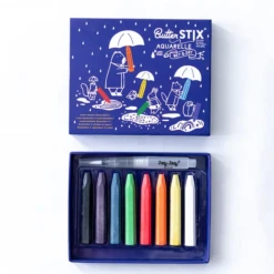 WISHY WASHY MARKERS/ SET OF 9 ASSORTED COLORS 5 WISHY WASHY MARKERS/ SET OF 9 ASSORTED COLORS -Deals Baby Products Store jaq jaq bird butterstix aquarelle wet and dry 1