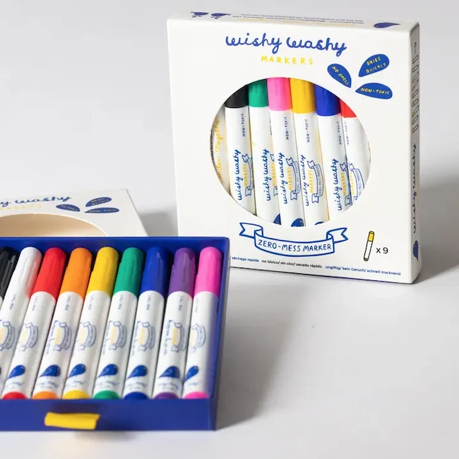 WISHY WASHY MARKERS/ SET OF 9 ASSORTED COLORS WISHY WASHY MARKERS/ SET OF 9 ASSORTED COLORS -Deals Baby Products Store jaq jaq bird wishy washy markers set of 9 assorted