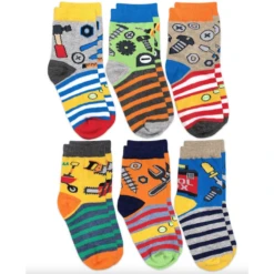 TOOLS PATTERN CREW SOCKS -6 PAIR PACK