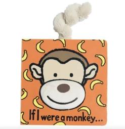 JELLYCAT IF I WERE A MONKEY BOARD BOOK