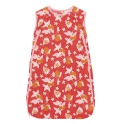 PRINT LIGHT FILL FLUFFLE SLEEPING BAG IN POPPY ORANGE BLOSSOM