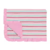 PRINT RUFFLE TODDLER BLANKET IN SOCK HOP STRIPE