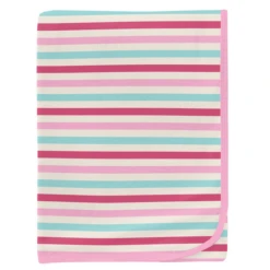 PRINT SWADDLING BLANKET IN SOCK HOP STRIPE