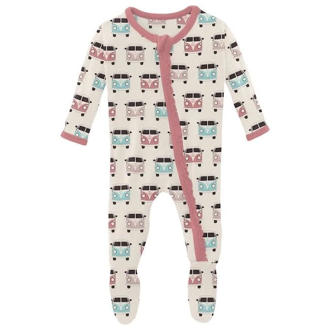 VINTAGE VANS PRINT MUFFIN RUFFLE WITH ZIPPER VINTAGE VANS PRINT MUFFIN RUFFLE WITH ZIPPER -Deals Baby Products Store kickee pants vintage vans print muffin ruffle with