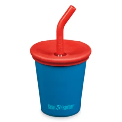 Klean Kanteen KIDS CUP 10oz WITH KIDS STRAW IN MYKONOS BLUE