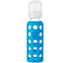 9 OZ BABY BOTTLE WITH SLEEVE- OCEAN