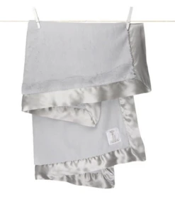 LITTLE GIRAFFE LUXE SILVER BABY BLANKET