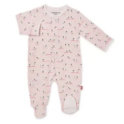 BAA BAA BABY PINK MODAL MAGNETIC FOOTIE