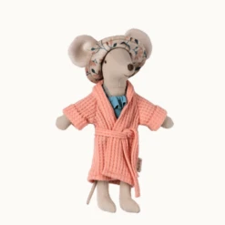 Maileg BATHROBE - CORAL -Deals Baby Products Store maileg bathrobe coral 1