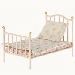 Maileg VINTAGE BED, MOUSE - ROSE