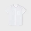 MANDARIN COLLAR SHORT SLEEVE SHIRT