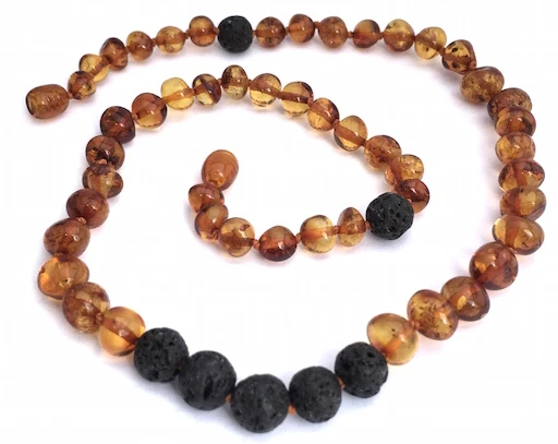 ADULT LAVA COGNAC ESSENTIAL OIL DIFFUSING AMBER NECKLACE ADULT LAVA COGNAC ESSENTIAL OIL DIFFUSING AMBER NECKLACE -Deals Baby Products Store momma goose products adult lava cognac essential o