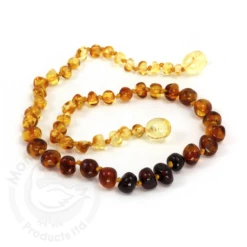 YOUTH AMBER HEALING NECKLACE-BAROQUE RAINBOW -Deals Baby Products Store momma goose products youth amber healing necklace 1