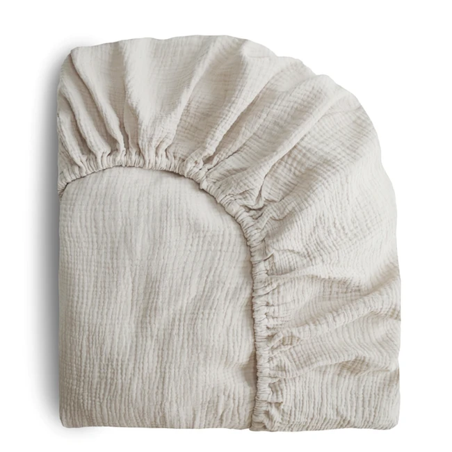 EXTRA SOFT MUSLIN CRIB SHEET-FOG Mushie EXTRA SOFT MUSLIN CRIB SHEET-FOG -Deals Baby Products Store mushie extra soft muslin crib sheet fog 1