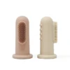 Mushie FINGER TOOTHBRUSH - SHIFTING SAND/BLUSH