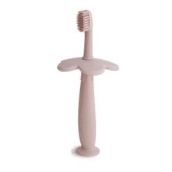 Mushie FLOWER TRAINING TOOTHBRUSH - BLUSH