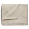 Mushie KNITTED POINTELLE BABY BLANKET -Deals Baby Products Store mushie knitted pointelle baby blanket