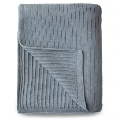 Mushie KNITTED RIBBED BABY BLANKET