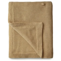 Mushie KNITTED TEXTURED DOTS BABY BLANKET