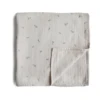 Mushie ORGANIC COTTON MUSLIN SWADDLE BLANKET-ROCKET SHIP 2 Mushie ORGANIC COTTON MUSLIN SWADDLE BLANKET-ROCKET SHIP -Deals Baby Products Store mushie organic cotton muslin swaddle blanket rocke