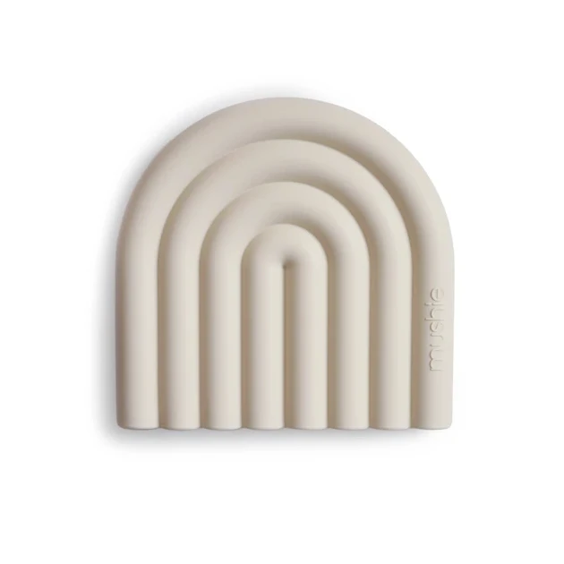 RAINBOW TEETHER - SHIFTING SAND Mushie RAINBOW TEETHER - SHIFTING SAND -Deals Baby Products Store mushie rainbow teether shifting sand