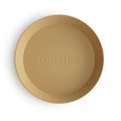 Mushie ROUND DINNERWARE PLATES, SET OF 2