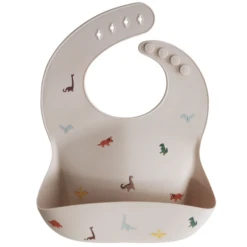 Mushie SILICONE BABY BIB-DINOSAURS