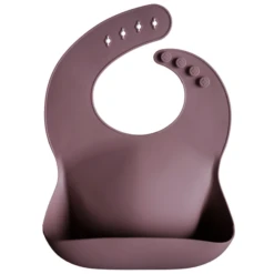 Mushie SILICONE BABY BIB-DUSTY ROSE