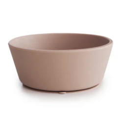 Mushie SILICONE SUCTION BOWL-BLUSH