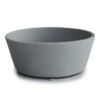 Mushie SILICONE SUCTION BOWL-STONE -Deals Baby Products Store mushie silicone suction bowl stone