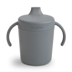Mushie TRAINER SIPPY CUP IN SMOKE