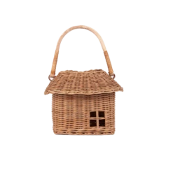 RATTAN HUTCH SMALL BASKET